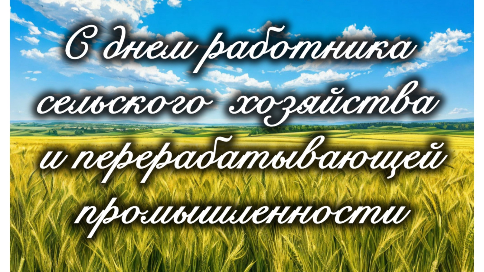 С Днём работника сельского хозяйства и перерабатывающей промышленности!